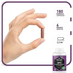 Best Vitamaze OPC Traubenkernextrakt hochdosiert + Vitamin C Kapseln, 180 St