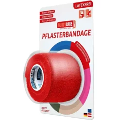 Buddycare Spezialpflaster-Pflasterbandage latexfrei Med rot, 1 St