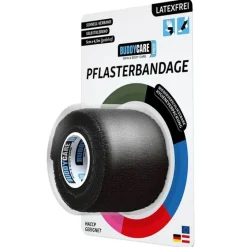 Buddycare Spezialpflaster-Pflasterbandage latexfrei Med schwarz, 1 St