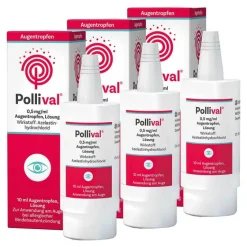 Hot Pollival ® Augentropfen mit Azelastin, 3x10 ml