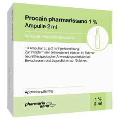 Best pharmarissano Procain 1% Injektionslösung Ampullen 2 ml, 10X2 ml