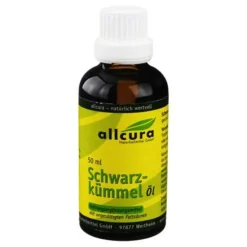 Allcura Schwarzkümmelöl|Essentielle Fettsäuren-Schwarzkümmelöl, 50 ml