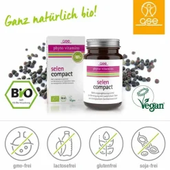 Online GSE Selen Compact Bio Tabletten, 60 St