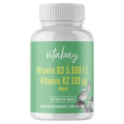 Sale Vitabay Vitamin D3 Depot 5000 I.E. + Vitamin K2 7100 µg Tabletten , 180 St