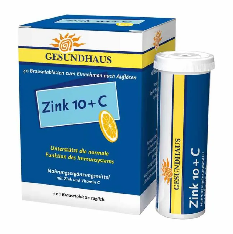 Wörwag Pharma Zink-Zink 10 + C Brausetabletten, 40 St